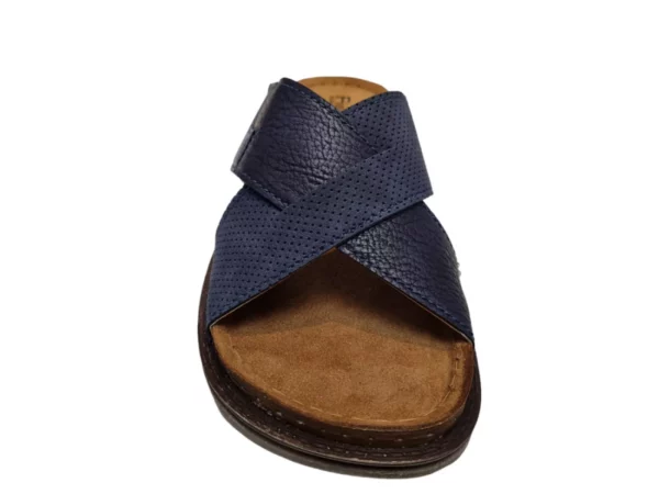 Fischer Fischer Heren Slippers Instapslippers Blauw
