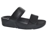 Fit Flop Fit Flop Lulu Leren Zwarte Dames Slippers