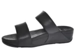 Fit Flop Fit Flop Lulu Leren Zwarte Dames Slippers