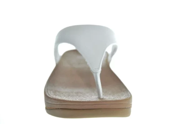 Fit Flop Fit Flop Lulu Leather Witte Dames Teenslippers