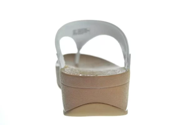 Fit Flop Fit Flop Lulu Leather Witte Dames Teenslippers