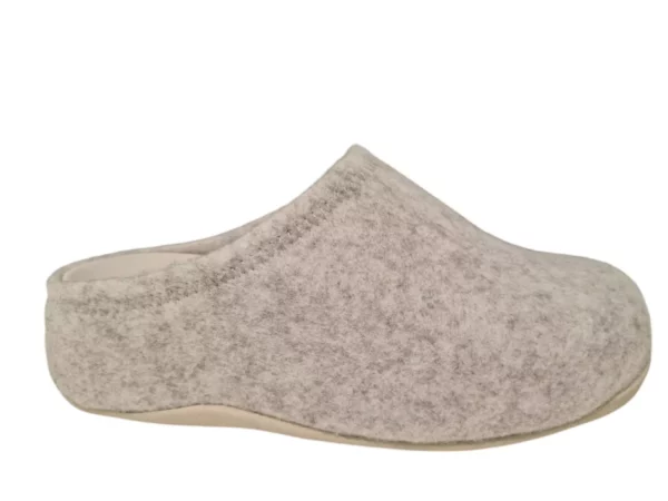 Fit Flop Fit Flop - Mule / Clog tiptoe grey Dames Open Pantoffel Verhoogde Zool Grijs