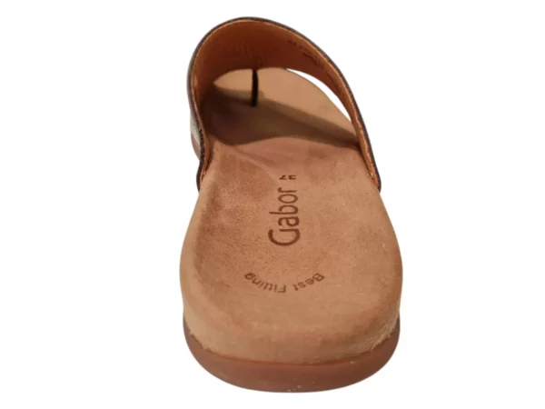Gabor Gabor Nubuck Grijs Bruine Dames Teenslippers