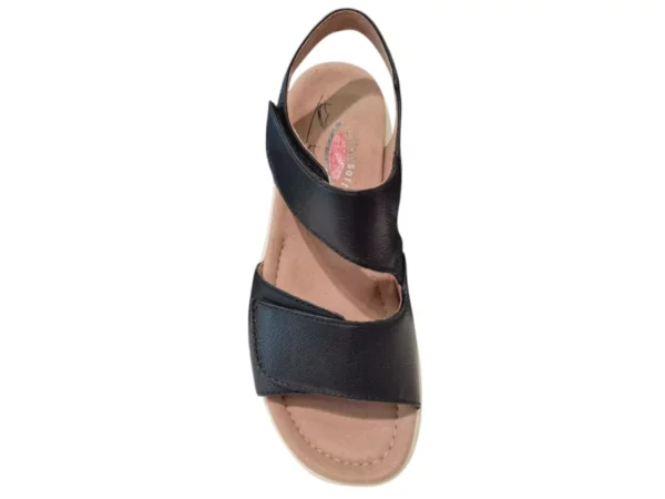 Gabor Gabor Zwarte Leren Dames Sandalen