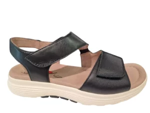 Gabor Gabor Zwarte Leren Dames Sandalen
