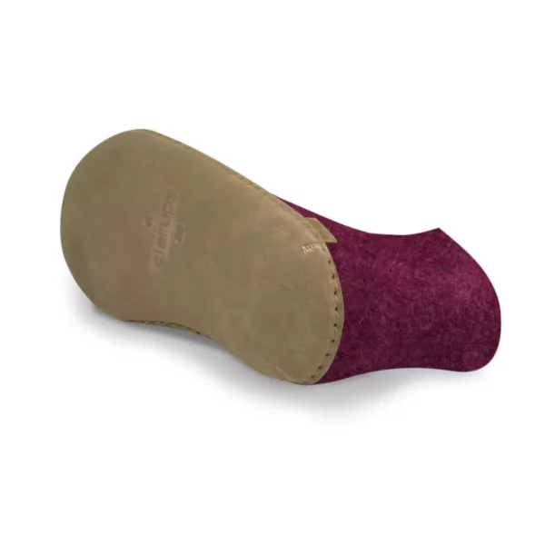 Glerups Glerups Hoge Wollen Pantoffels Dames Paars