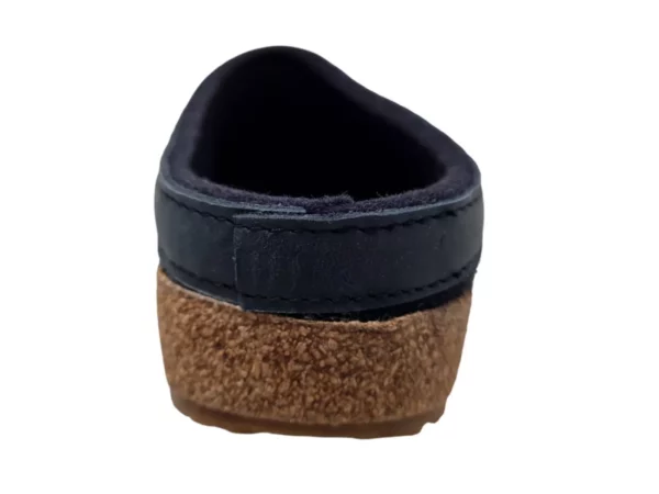 Haflinger Haflinger - Grizzly Torben 070 Mittelblau Heren En Dames Pantoffel Open Hiel Kurken Zool Blauw