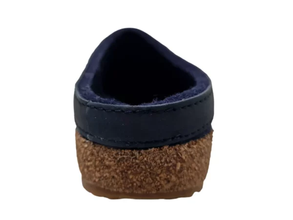 Haflinger Haflinger - Grizzly Torben 072 Jeans Heren En Dames Pantoffel Open Hiel Kurken Zool Blauw