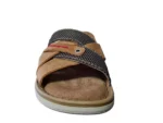 Longo Longo - 1113024 3 cognac mocca Leren Heren Slippers Instap Model Bruin