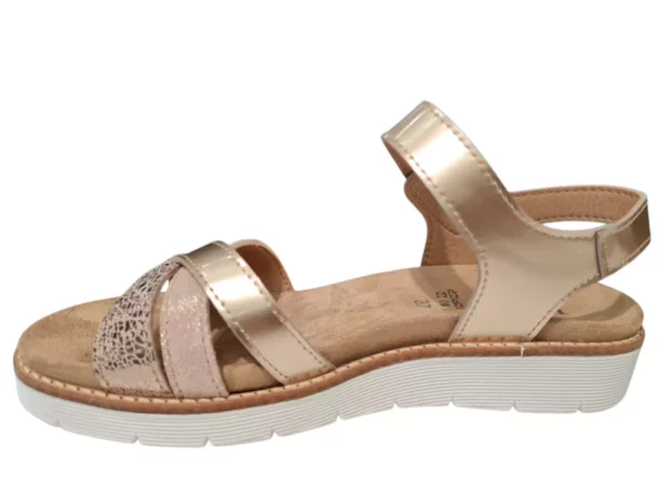 Longo Longo Brons Leren Dames Sandalen