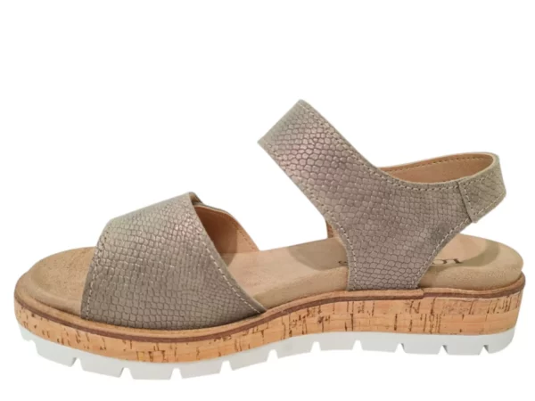 Longo Longo Groene Leren Dames Sandalen