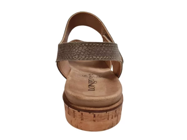 Longo Longo Groene Leren Dames Sandalen