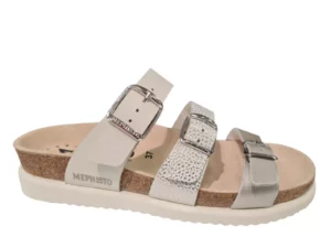 Mephisto Mephisto Hyacinta Zilveren Dames Slippers