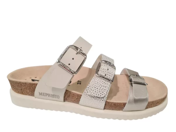 Mephisto Mephisto Hyacinta Zilveren Dames Slippers