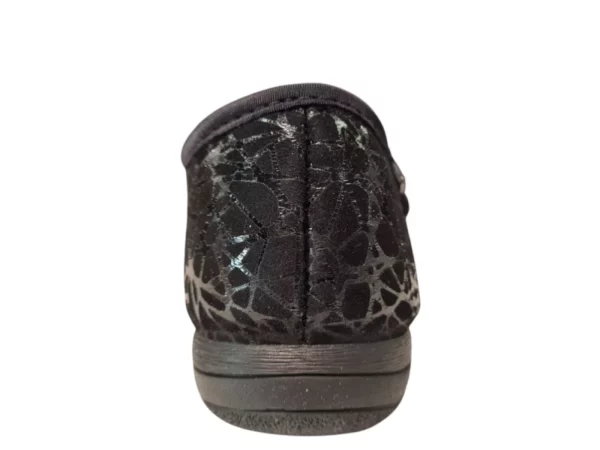 Q Fit Q Fit Geneve 2 Zwarte Dames Gesloten Verband Pantoffels