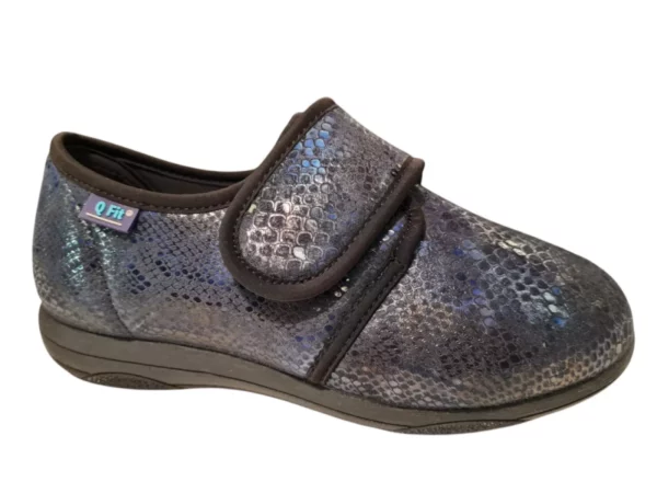 Q Fit Q Fit Geneve 2 Blauwe Verbandpantoffels Dames