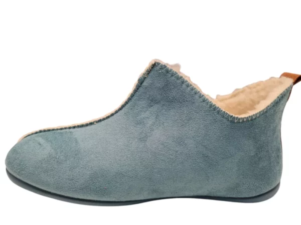 Q Fit Q Fit Madrid Suede Turquoise Dames Gesloten Pantoffels