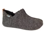 Q Fit Q Fit Pisa Vilt Zwarte Heren Gesloten Pantoffels