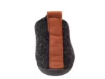 Q Fit Q Fit Pisa Vilt Zwarte Heren Gesloten Pantoffels