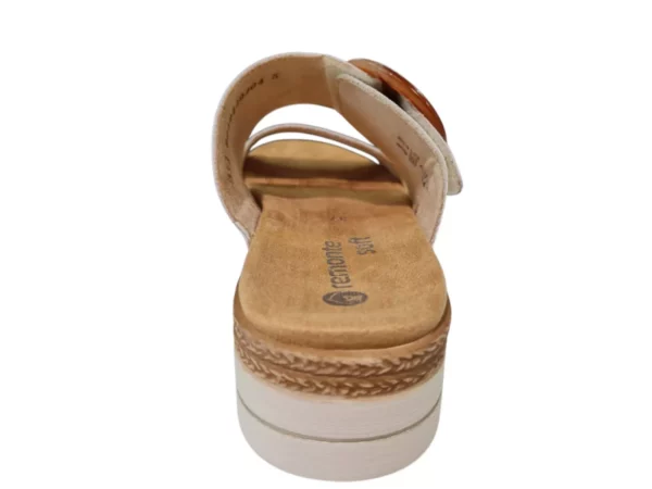 Remonte Remonte Witte Leren Dames Slippers