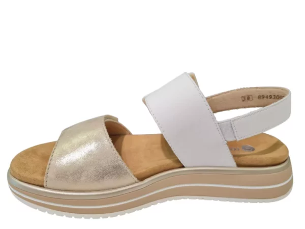 Remonte Remonte Witte Leren Dames Sandalen