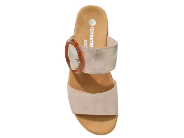Remonte Remonte Witte Leren Dames Slippers