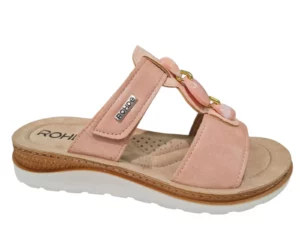 Rohde Rohde Roze Nubuck Dames Slippers