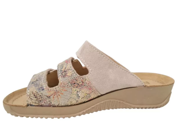 Rohde Rohde Beige Leren Dames Slippers