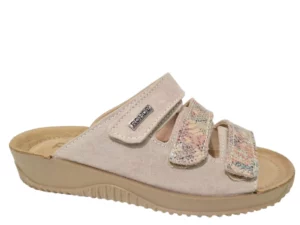 Rohde Rohde Beige Leren Dames Slippers