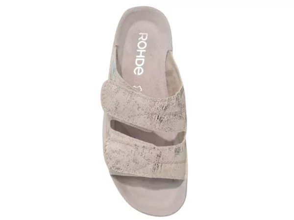 Rohde Rohde Witte Leren Dames Slippers