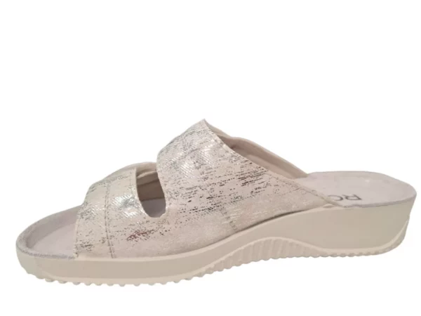 Rohde Rohde Witte Leren Dames Slippers