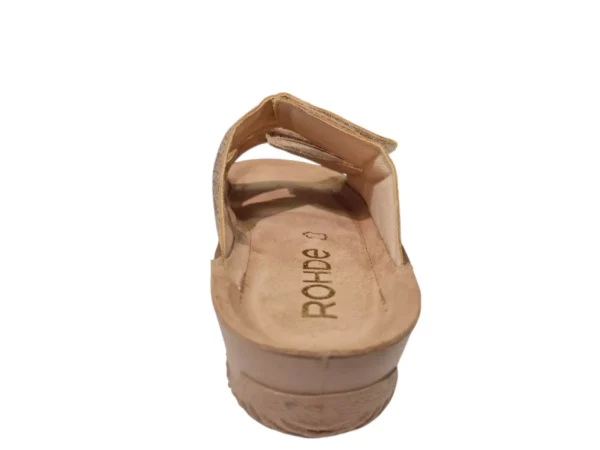 Rohde Rohde Leren Beige Dames Slippers