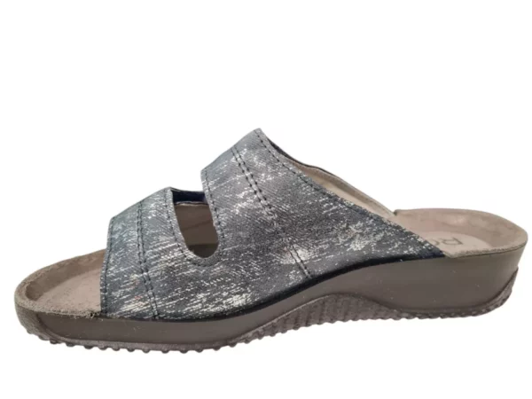 Rohde Rohde Blauwe Leren Dames Slippers