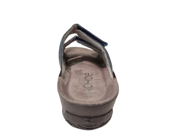 Rohde Rohde Blauwe Leren Dames Slippers