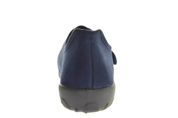 Rohde Rohde Gesloten Blauwe Dames Pantoffels met Klittenbandsluiting