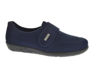 Rohde Rohde Gesloten Blauwe Dames Pantoffels met Klittenbandsluiting