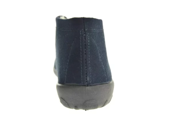 Rohde Rohde Blauwe Gesloten Dames Pantoffels Wol Gevoerd