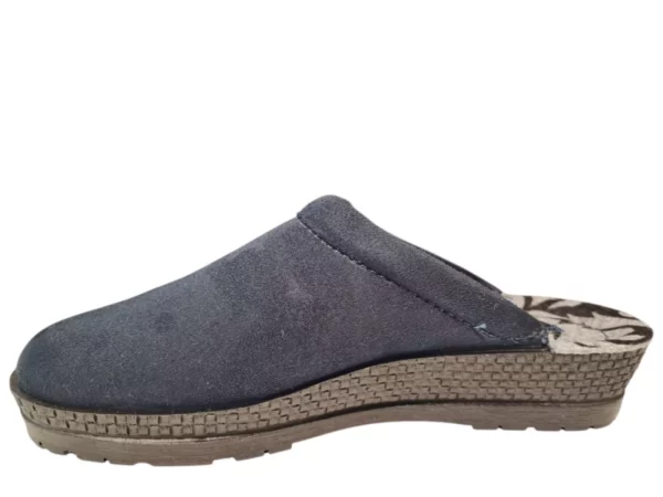 Rohde Rohde Blauwe Dames Pantoffel Open Hiel
