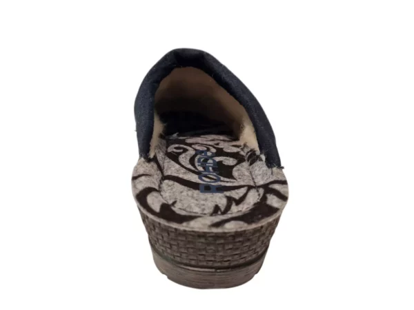 Rohde Rohde Blauwe Dames Pantoffel Open Hiel