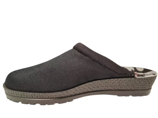 Rohde Rohde Zwarte Dames Pantoffel Open Hiel