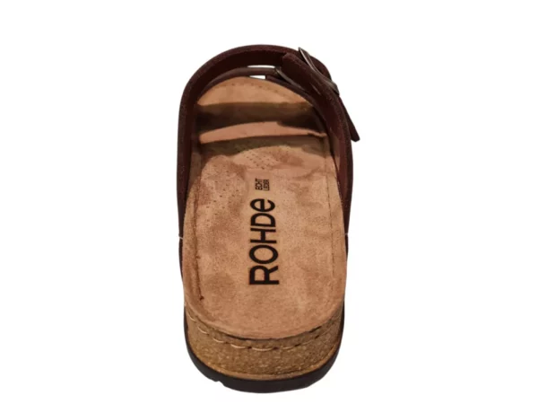 Rohde Rohde Bruine Leren Heren Slippers