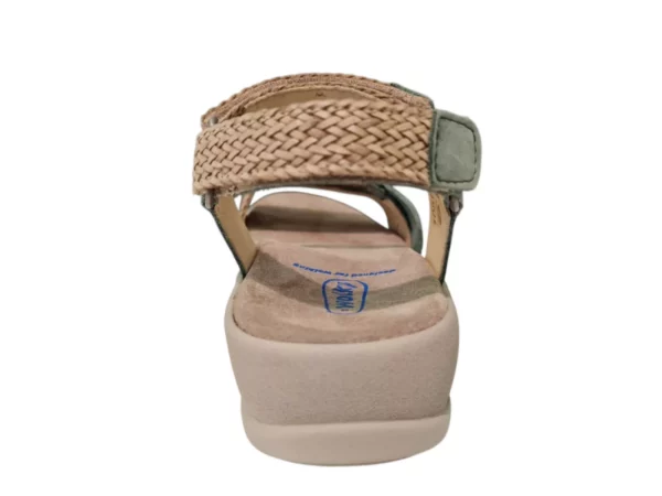 Wolky Wolky Groene Nubuck Dames Sandalen