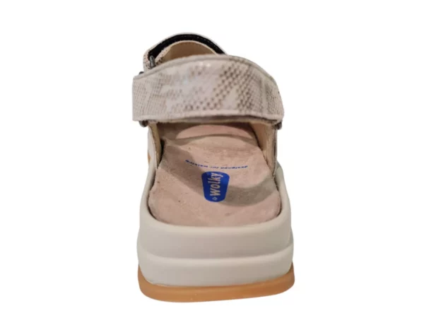 Wolky Wolky Beige Leren Dames Sandalen