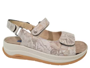 Wolky Wolky Beige Leren Dames Sandalen