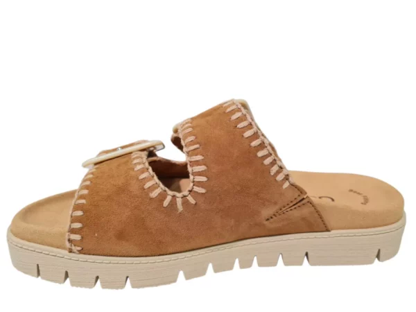 Gabor Gabor Bruine Suede Dames Slippers