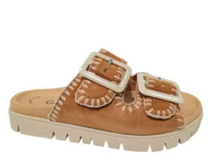 Gabor Gabor Bruine Suede Dames Slippers