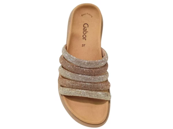 Gabor Gabor Goud met Brons Dames Slippers