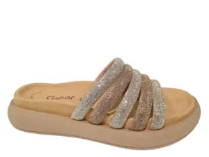 Gabor Gabor Goud met Brons Dames Slippers