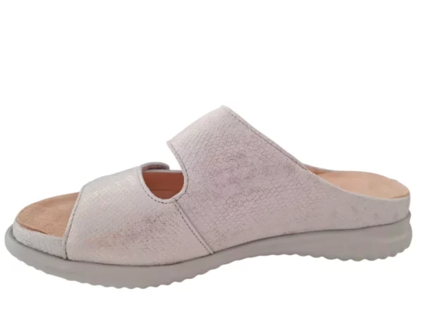 Hartjes Hartjes Gouden Leren Dames Slippers
