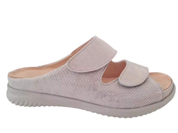 Hartjes Hartjes Gouden Leren Dames Slippers